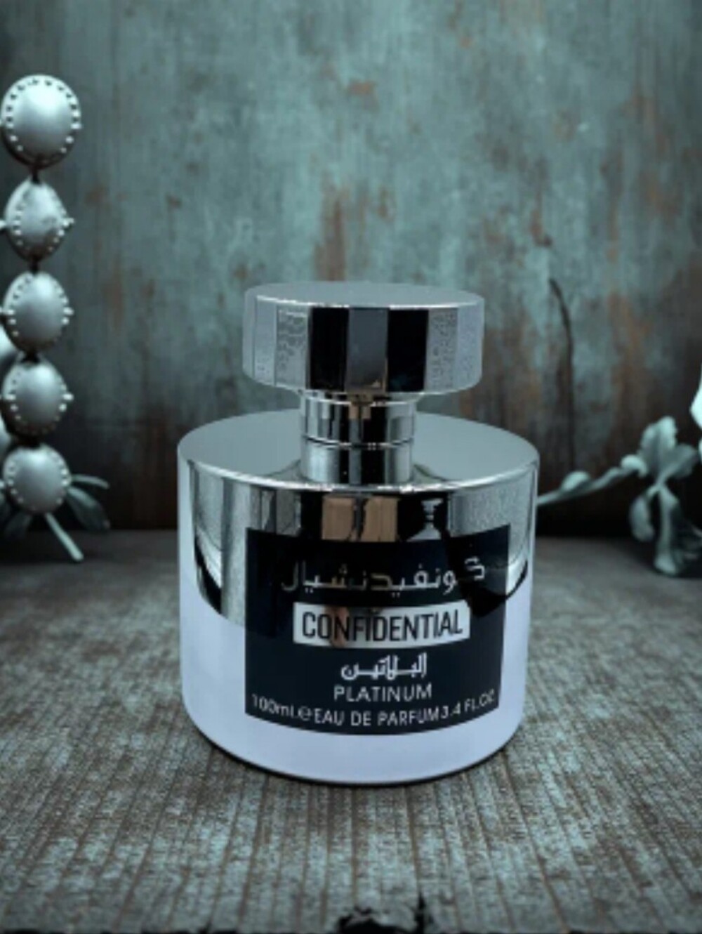Men Platinum Confidential By Diviloo Colonge With Metal Bottle